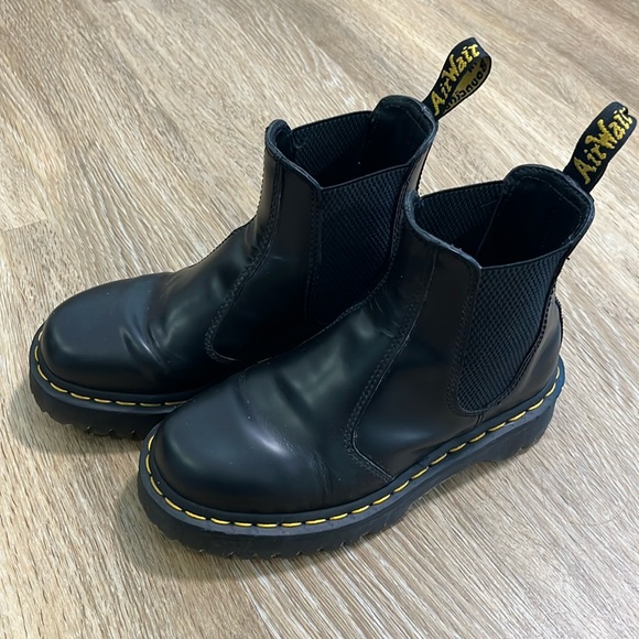 Doc Martens Bex 2976 Black Leather Chelsea Boots - Picture 1 of 5